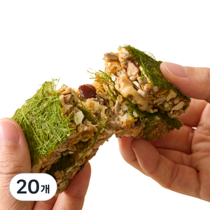 고즈넛 프리미엄 감태 견과 에너지바, 35g, 20개