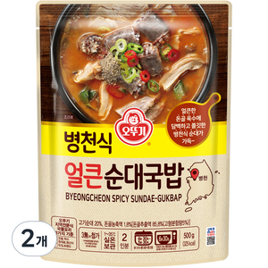 오뚜기 병천식 얼큰 순대국밥, 2개, 500g