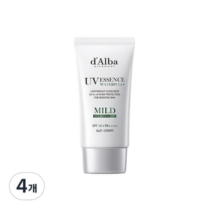 달바 워터풀 마일드 선크림 SPF50+ PA++++, 50ml, 4개