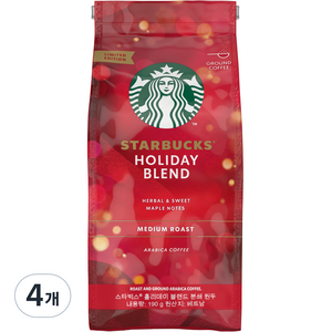 스타벅스 홀리데이 블렌드 미디어 로스트 원두