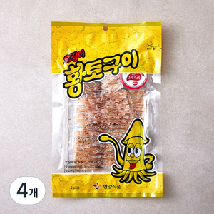 한양식품 오징어 황토구이, 4개, 40g