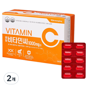 광동제약 비타민C 1000mg 8개월분, 240정, 2개