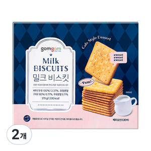 곰곰 밀크비스킷, 272g, 2개