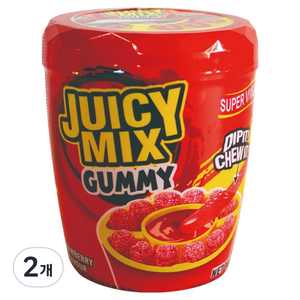 슈퍼비비가 쥬시믹스 구미 딸기향, 96g, 2개