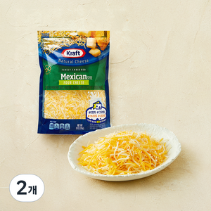 크래프트 슈레드 멕시칸 포치즈, 226g, 1개입, 2개