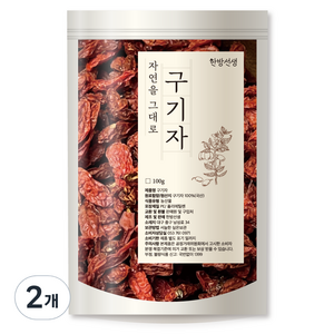 한방선생 건 구기자, 100g, 2개