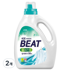 비트 실내건조 액체세제 시트러스 블라썸, 2.8L, 2개