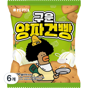 명도물산 구운 양파건빵, 100g, 6개