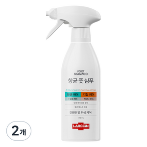 랩신 항균 풋샴푸, 1개입, 2개, 410ml