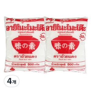 아지노모토 L 글루탐산나트륨 조미료, 500g, 4개