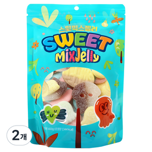 더스위트 스윗 믹스 젤리, 400g, 2개