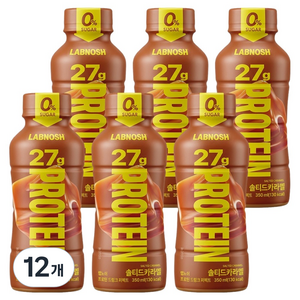 랩노쉬 프로틴 드링크 솔티드카라멜, 350ml, 12개