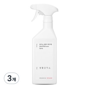 생활공작소 뿌리는 곰팡이 제거제, 750ml, 3개