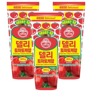 오뚜기 델리 토마토 케찹, 800g, 3개