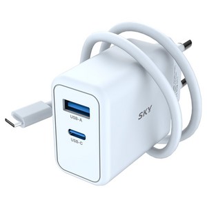 SKY 필 GaN 25W 초고속 충전기 + USB C to C 40W 충전 케이블