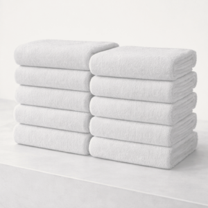 하비티 건조가 빠른 데일리 수건 150g 30수 면사, 화이트, 10개