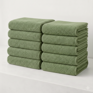 하비티 건조가 빠른 데일리 수건 150g 30수 면사, 그린, 10개