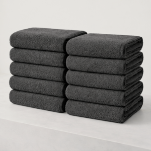 하비티 건조가 빠른 데일리 수건 150g 30수 면사, 다크그레이, 10개