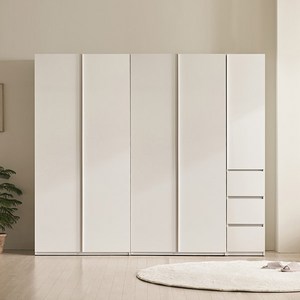 삼익가구 리뉴 키큰 옷장 1000 행거형 A타입 + 1000 행거형 B타입 + 400 3단 서랍형 세트 방문설치