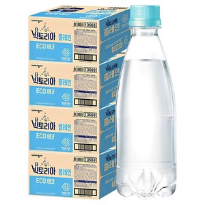 웅진빅토리아 플레인 탄사수 에코 무라벨, 350ml, 80개