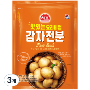 해표 감자전분, 350g, 3개