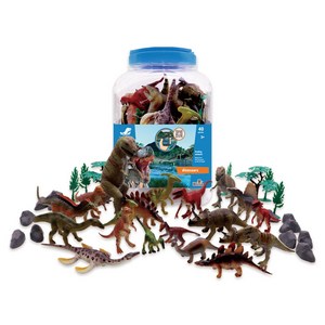 다이노랩 사각 버켓 공룡 피규어 세트 40p