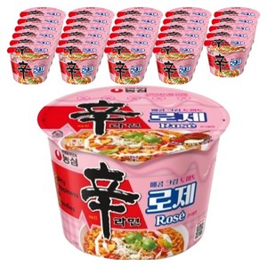 신라면 로제 큰사발면 108g, 32개