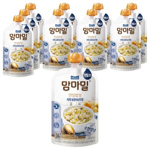 맘마밀 안심밥상 레토르트이유식, 전복 모듬채소진밥, 140g, 10개