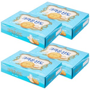 크라운산도 크림, 323g, 4개