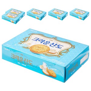 크라운산도 크림, 323g, 6개