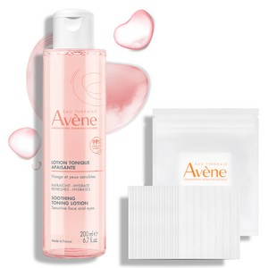 아벤느 수딩 토닝 로션 + 화장솜 20매, 200ml, 1개