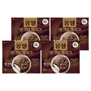 몽쉘 카카오 생크림 케이크 12p, 408g, 4개