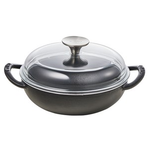 에지리 인덕션 블랙아이언 베이비웍 하이돔 양손냄비, 18cm, MATTE BLAC..., 1개