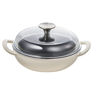 에지리 인덕션 블랙아이언 베이비웍 하이돔 양손냄비, 18cm, PRIM IVORY..., 1개