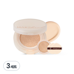 메이크힐 원피엘 쿠션 파운데이션 12g + 리필 12g 세트, 19-N 퓨러티, 3세트