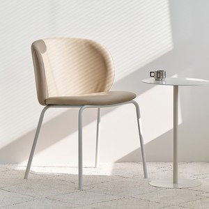 메종드꼼마 프리미엄 레더 스칸딕체어 식탁의자 세트, 파우더베이지, 2개