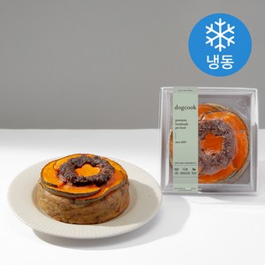 도그쿡 강아지 케이크 냉동 간식, 혼합맛(소고기/단호박), 300g, 1개