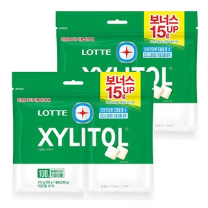 롯데자일리톨 오리지날 껌 리필, 115g, 2개