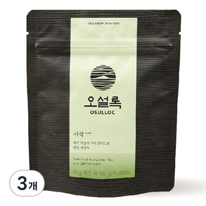 오설록 세작 녹차 잎차, 40g, 1개입, 3개