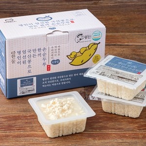 한둘 명인이 엄선된 국산콩으로 만든 한끼 손순두부, 140g, 6개