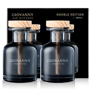 GIOVANNY 차량용 방향제 150ml, 퓨어옴므, 2개
