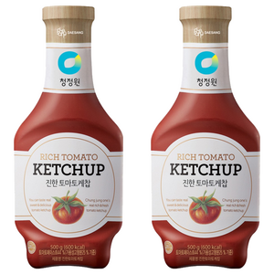 청정원 진한 토마토케찹, 500g, 2개