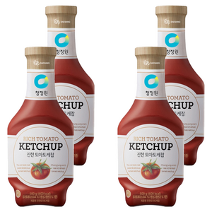 청정원 진한 토마토케찹, 500g, 4개