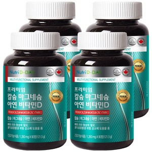 뉴트리디데이 프리미엄 칼슘 마그네슘 아연 비타민D, 90정, 4개