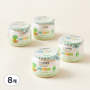 상하목장 베이비 유기농 요거트 사과당근, 85g, 8개입