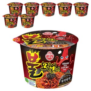 오뚜기 불오징어 볶음면 용기 110g, 8개