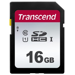 트랜센드 SD카드 메모리카드 TS16GSDC300S, 16GB, 1개