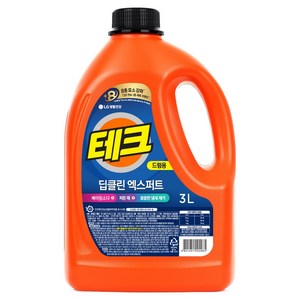 테크 딥클린 엑스퍼트 뉴 액체세제 본품, 3L, 1개