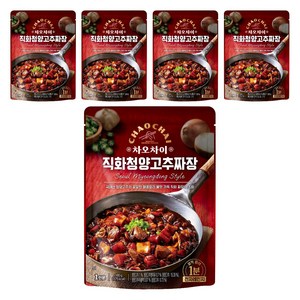 차오차이 직화 청양고추 짜장, 180g, 5개