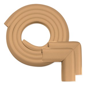 아가드 모서리 보호가드 고급형 2p + 안전가드 소형 1p, 2m, 카페라떼, 1세트